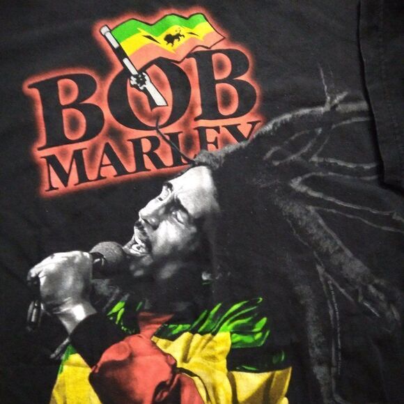 Zion Rootswear Bob Marley Singing Portrait T-Shirt - Picture 3 of 9
